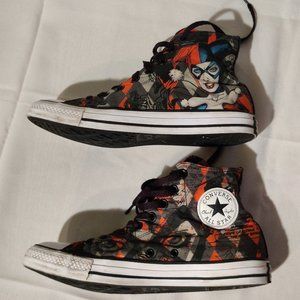 Harley Quinn Converse All Star High Top Sneakers Limited Edition Women 10 Men 8